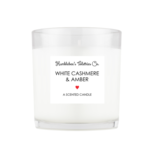 WHITE CASHMERE & AMBER CANDLE